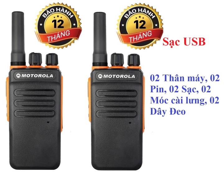 Bộ 2 Bộ đàm Motorola GP900S(Loa chống bụi, Dung lượng pin cực lớn >12 tiếng, cự ly liên lạc xa, siêu bền)