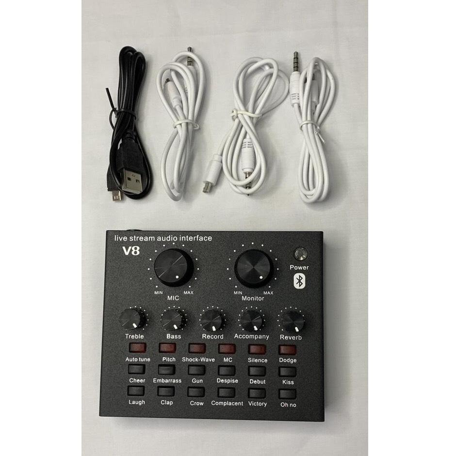 Sound card Thu Âm hát karaoke V8