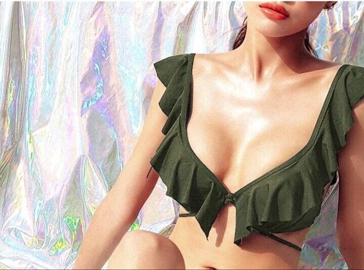 Bikini cánh tiên xanh rêu