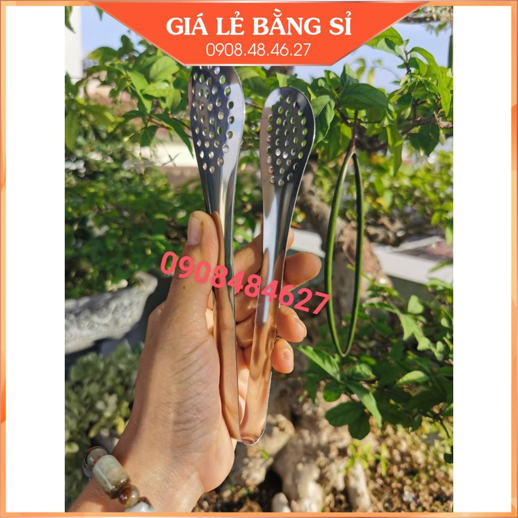 Kẹp gắp thức ăn iox đầu tròn đục lổ