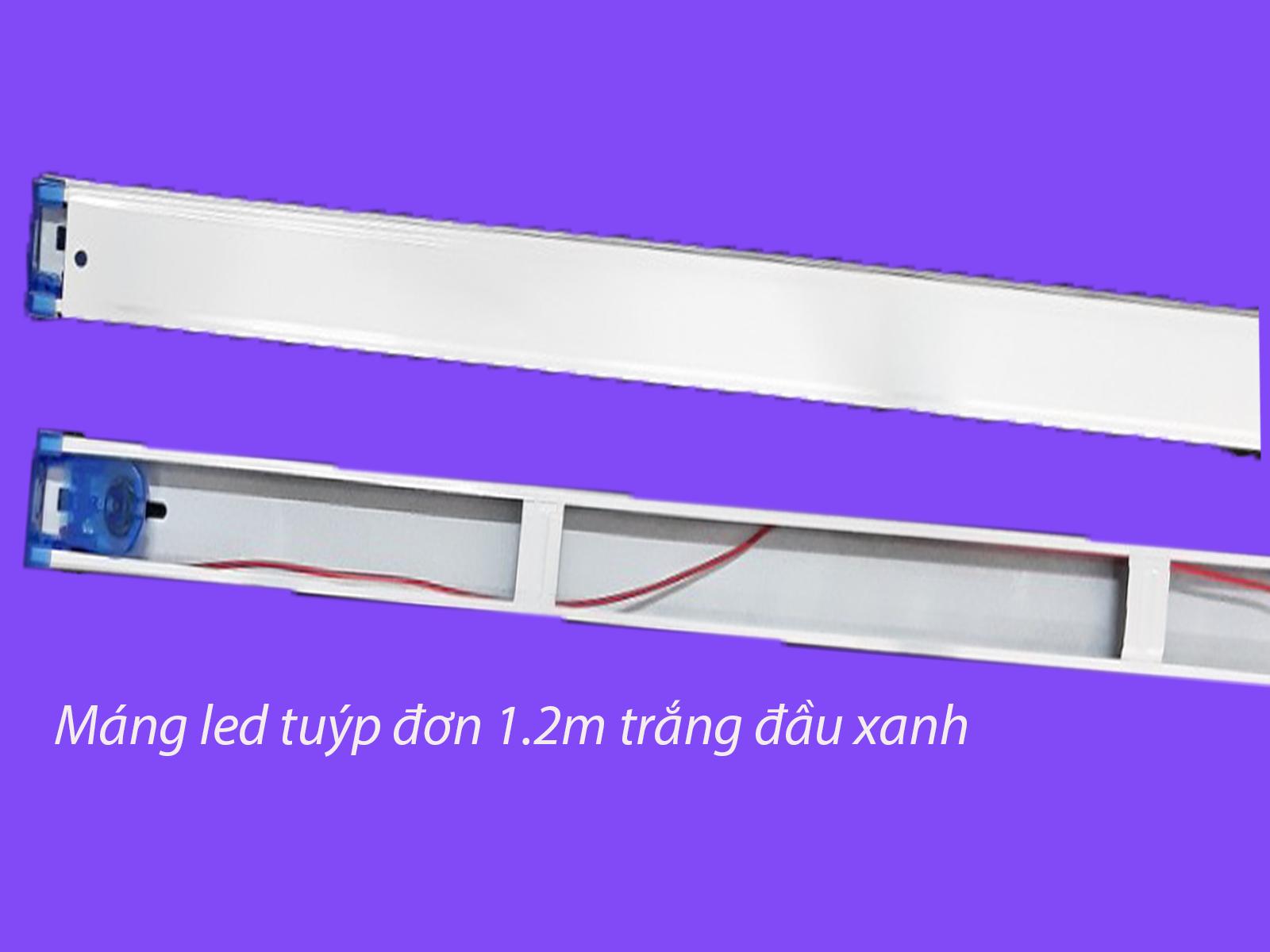 Bộ 6 Máng led Tuýp đơn 1.2m