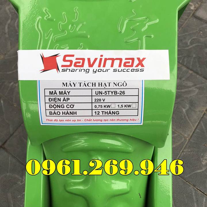 Máy tách hạt ngô mini công suất 1 tấn mỗi giờ