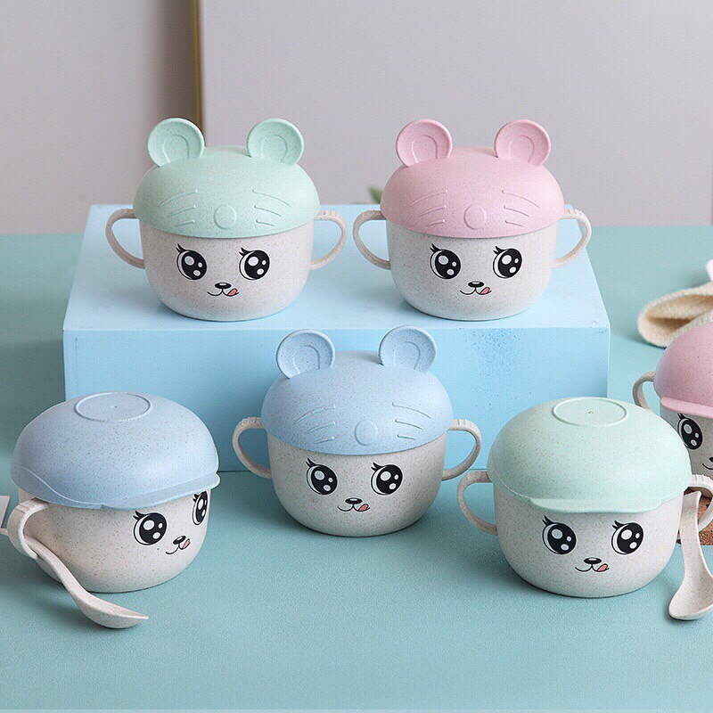 Bát thìa lúa mạch Mickey