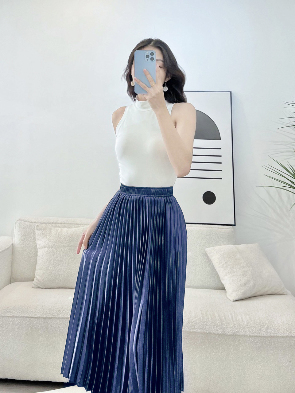 Váy dập ly ánh kim nhiều màu AfterBefore