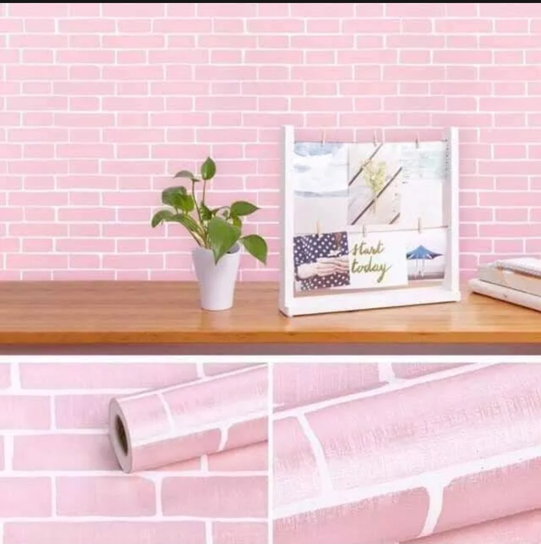 giấy dán tường giả gạch giả đá 0.45x10m
