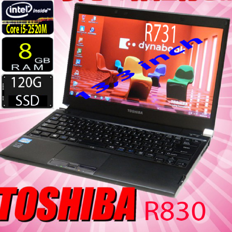 [Xả Kho 3 Ngày] {Bảo Hành 1 Năm như máy mới} Toshiba Dynabook R731 (Portege R830) Máy tính xách tay  Chíp i5 mạnh mẽ, Laptop Gaming cũ giá rẻ, Ổ SSD mới cho tốc độ xử lý nhanh, trọng lượng máy nhẹ chỉ 1,3kg tiện dụng, máy tính xách