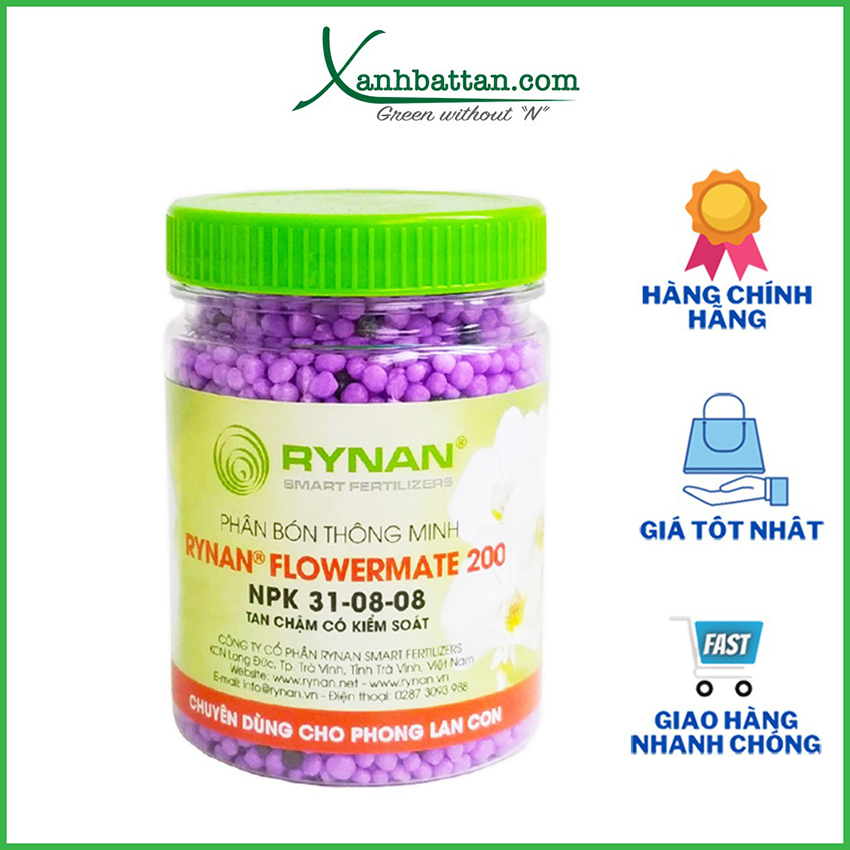 Phân Bón Tan Chậm Cho Lan Rynan Flowermate 200 Dạng Thông Minh
