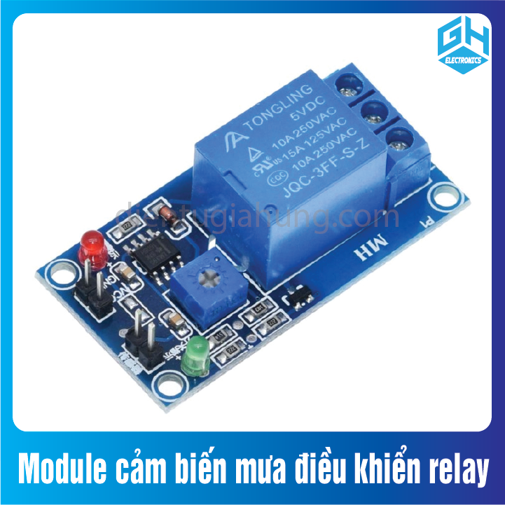 Rain Sensor Module Controls Relay