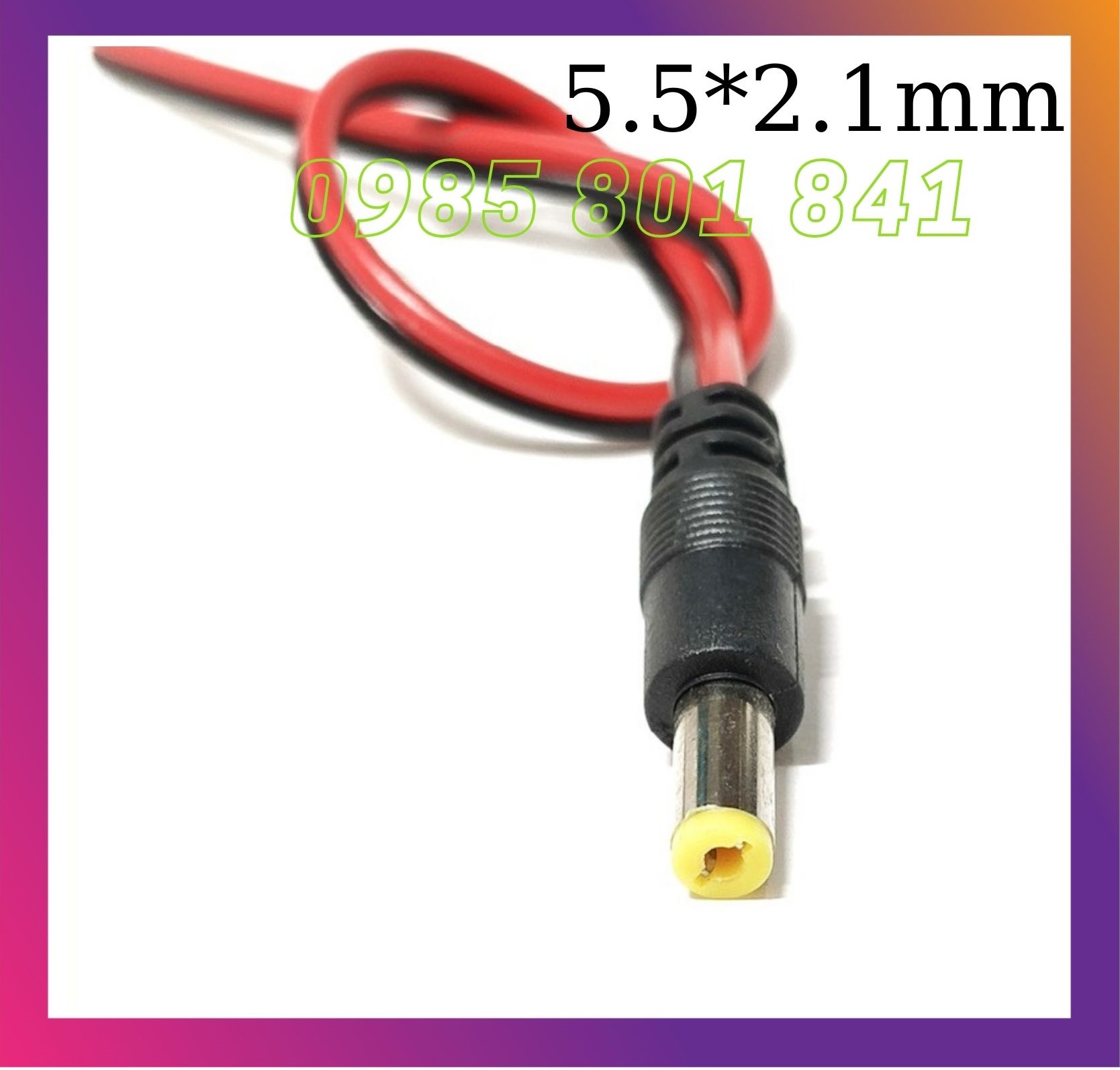 Dây nguồn Jack DC đực 5.5x2.1mm