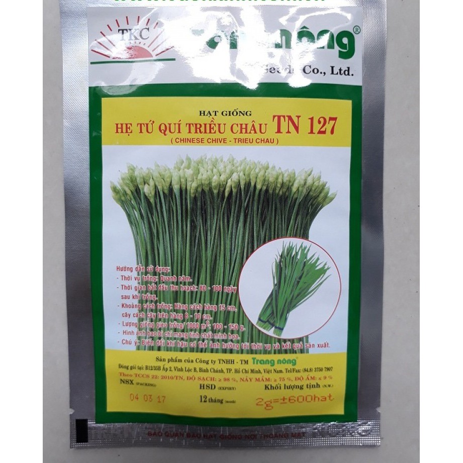 600H - Hạt Giống Hẹ bông Tứ Quý