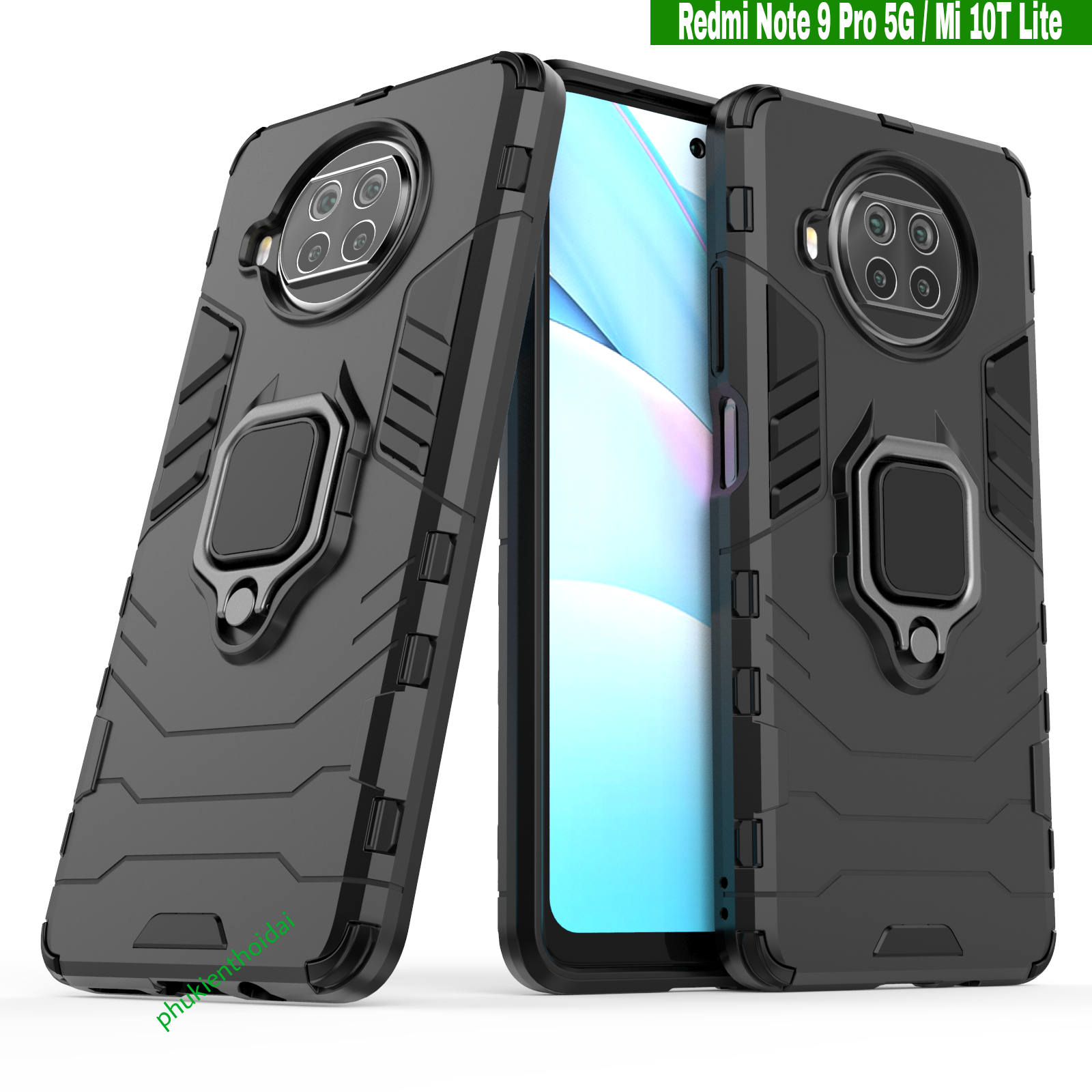 Ốp lưng Xiaomi Redmi Note 9 Pro 5G / Mi 10T Lite Iron Man Iring chống sốc cao cấp