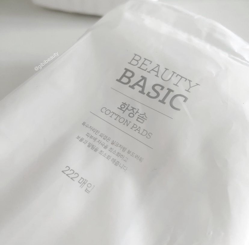 Bông tẩy trang BEAUTY BASIC từ Emart Hàn Quốc