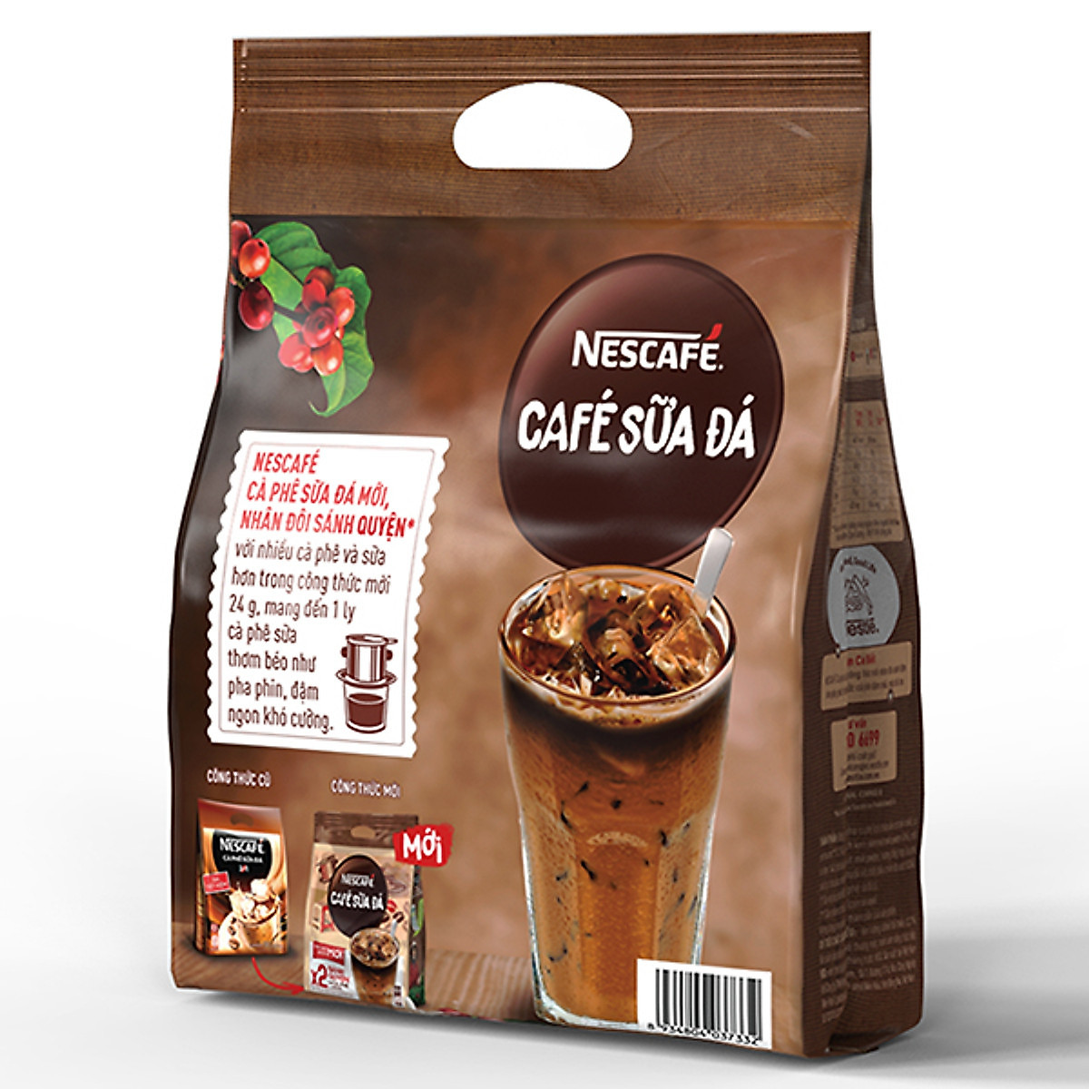 (BỊCH 25 GÓI) Cà phê hòa tan Nescafé cà phê sữa đá (Bịch 25 gói x 24 g)