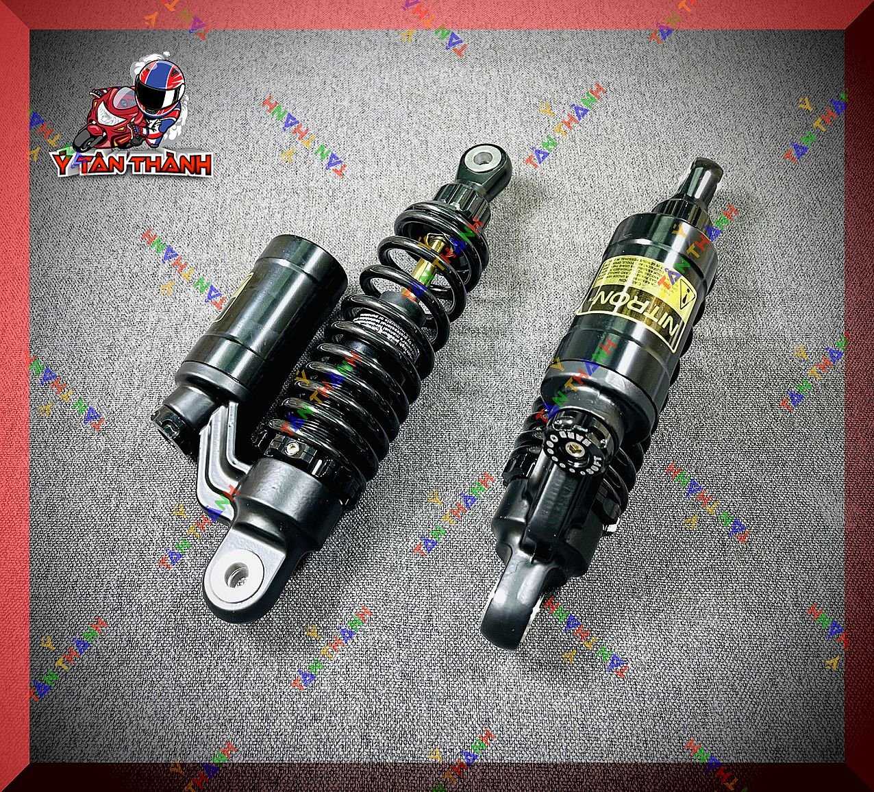 Phuộc sau Sirius nitron bình dầu đen ty vàng MS36