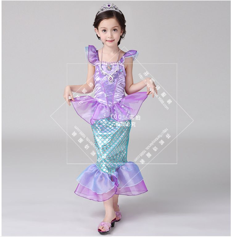 Đầm bé gái nàng tiên cá D595