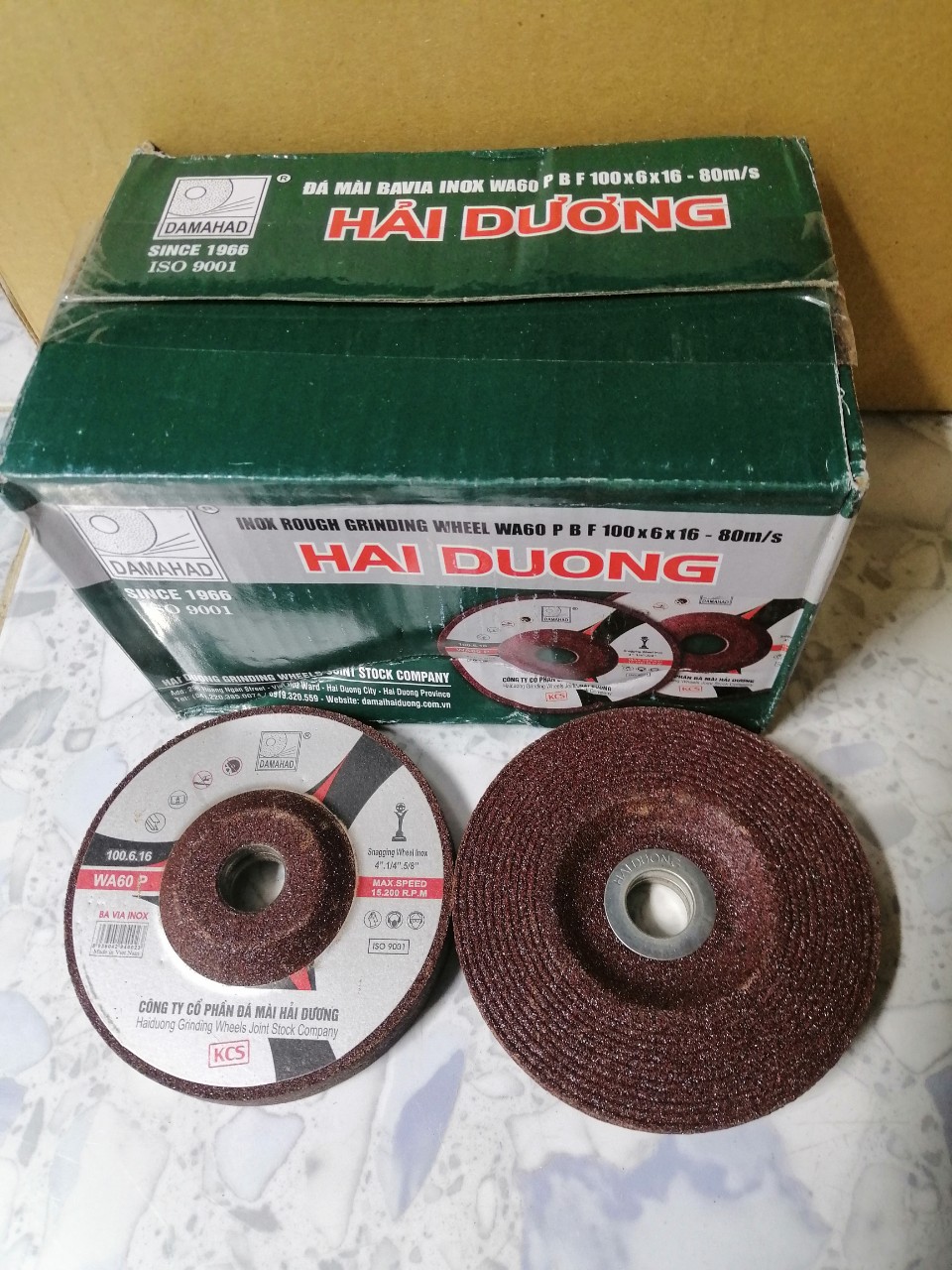 Đá mài inox hải dương 1 tấc