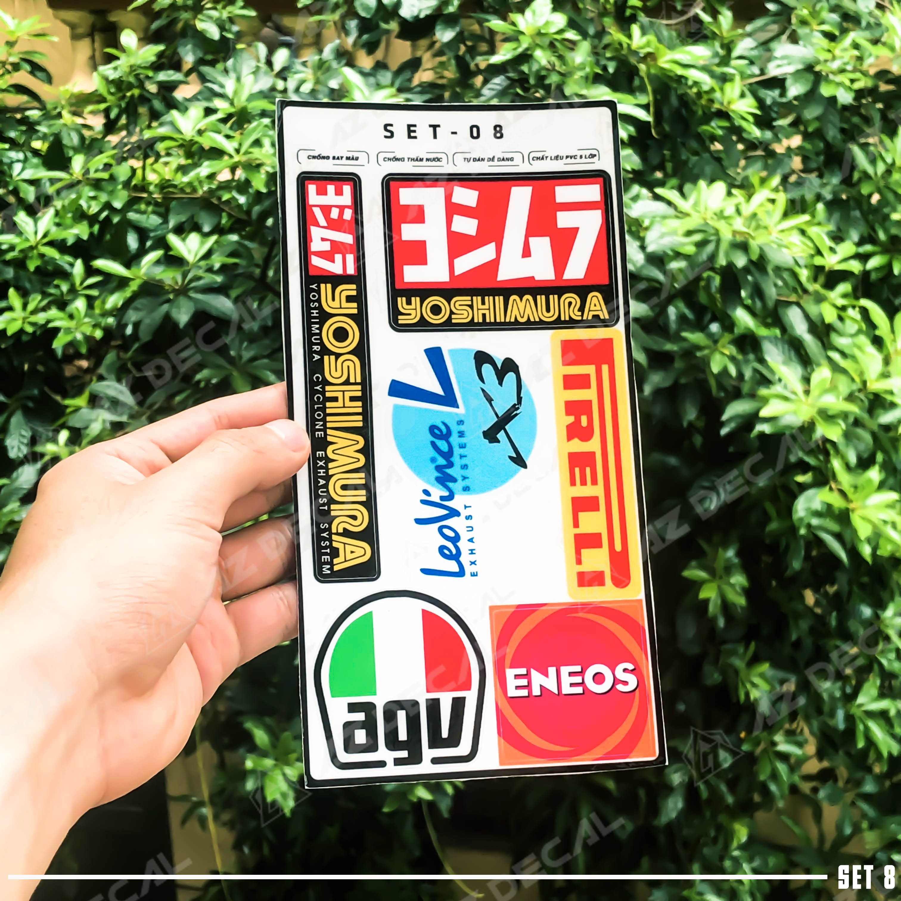 Tem Dán Xe Máy Logo Các Chủ Đề LG08 - Hình Dán Sticker Trang Trí Xe Máy, Xe Điện, Nón Bảo Hiểm - Azdecal