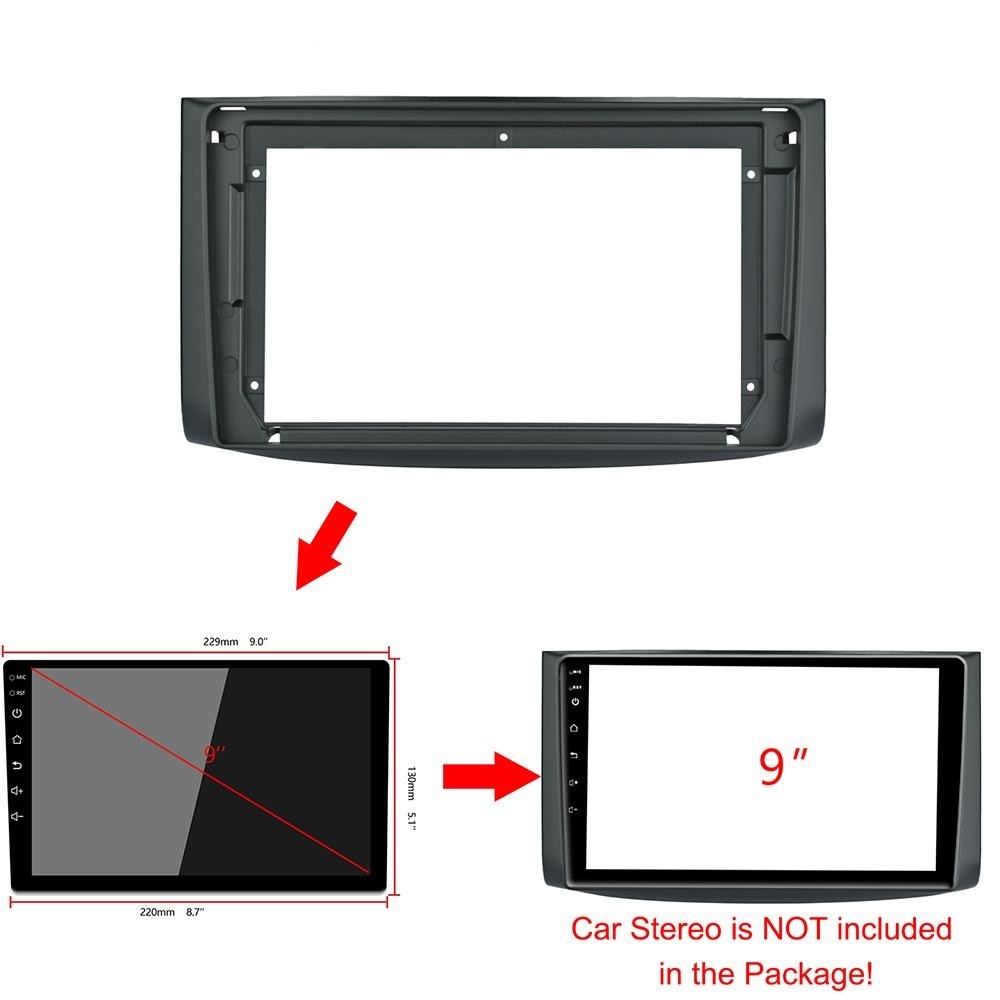 [HỖ TRỢ LẮP ĐẶT TẠI HÀ NỘI] MẶT DƯỠNG LẮP DVD ANDROID CHO XE CHEVROLET AVEO-GENTRA-CAPTIVA 9INCH - CÓ JACK NGUỒN ZIN HÀNG TIÊU CHUẨN ĐẲNG CẤP