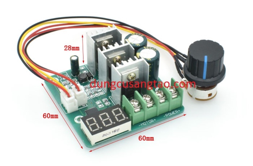 Bộ điều chỉnh tốc độ motor Dimmer 6 - 48V 30A (chỉnh lưu / chỉnh điện áp / điều tốc)