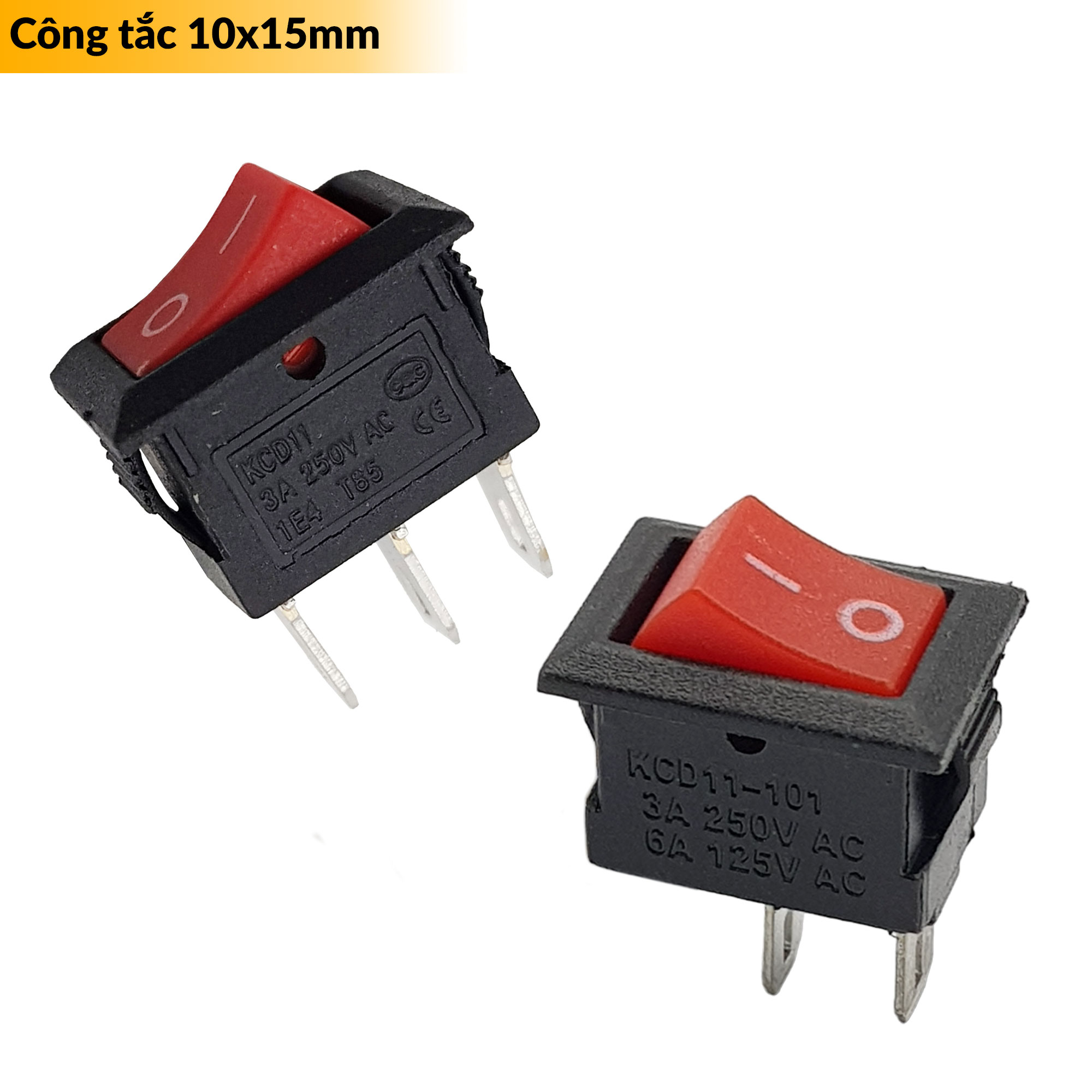 Bộ 4 Công tắc 10x15mm KCD11