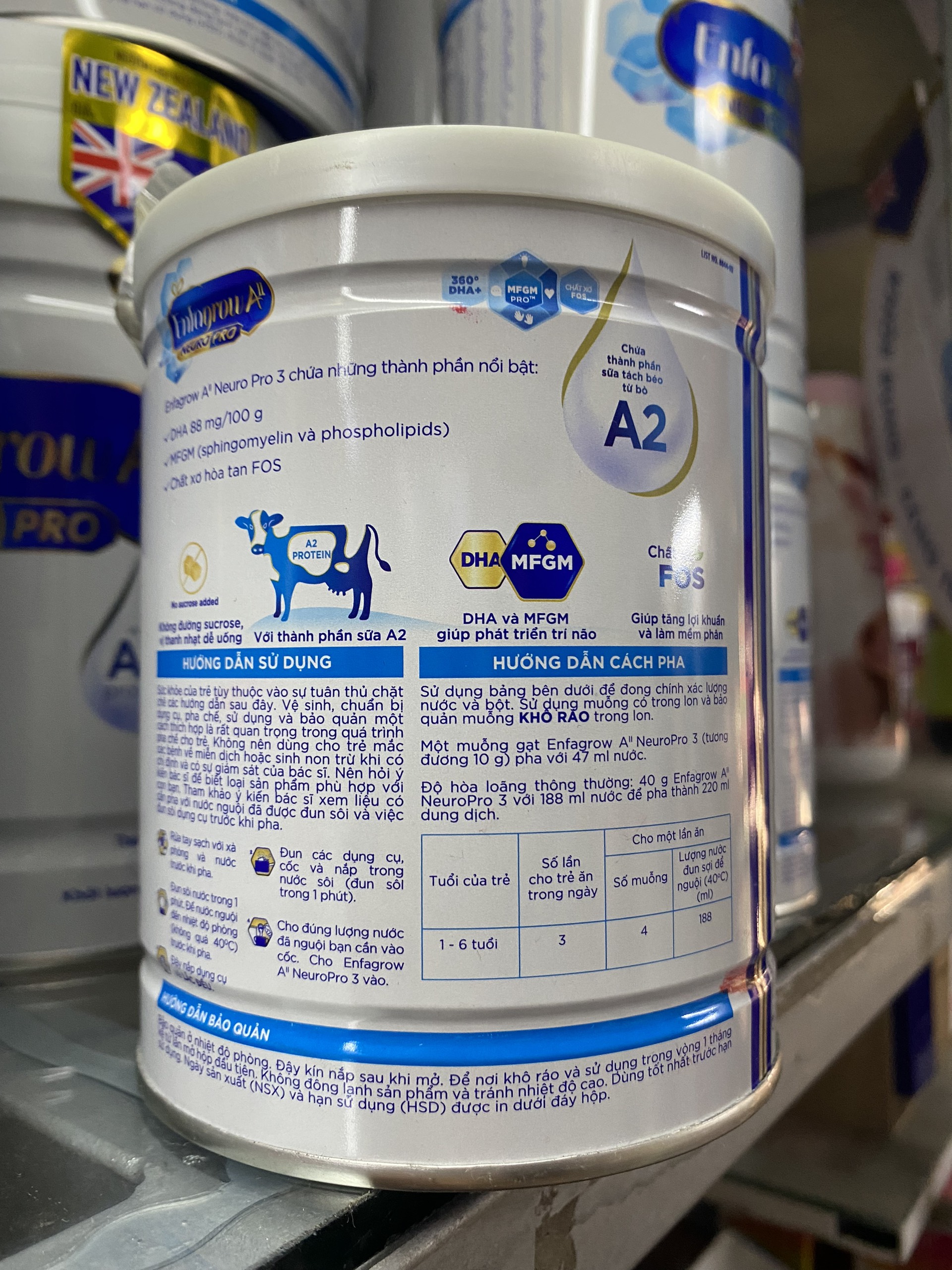 Sữa Bột Enfamil A2 Neuro Pro số 3 (350g)