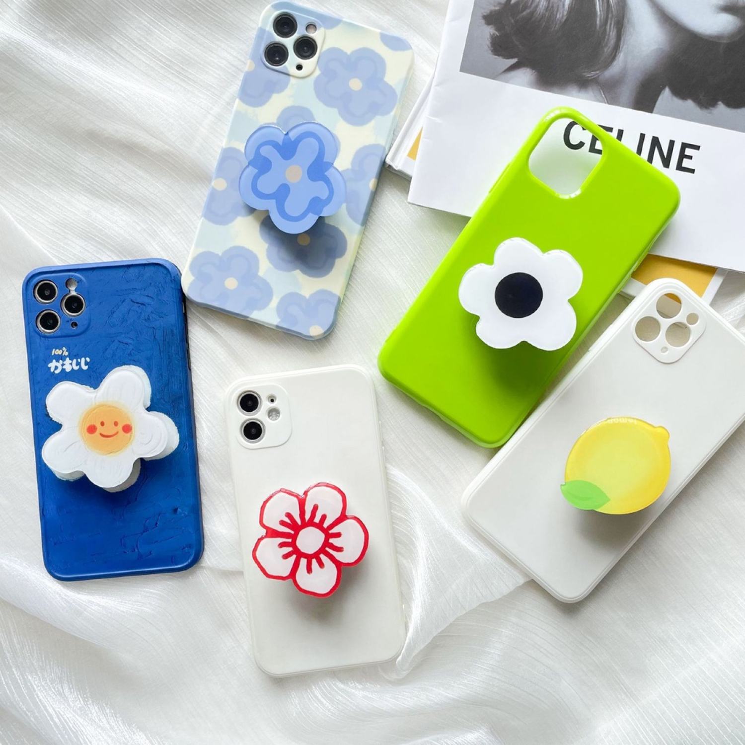 Giá đỡ điện thoại - popsocket hình hoa dễ thương