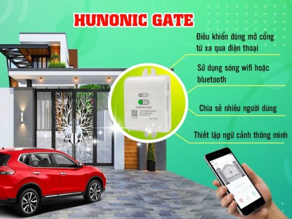 Bộ điều khiển cổng tự động HUNONIC GATE, kết nối Wifi Thông Minh, bảo hành 1 đổi 1 trong 12 tháng , hotline hỗ trợ 0905323378.