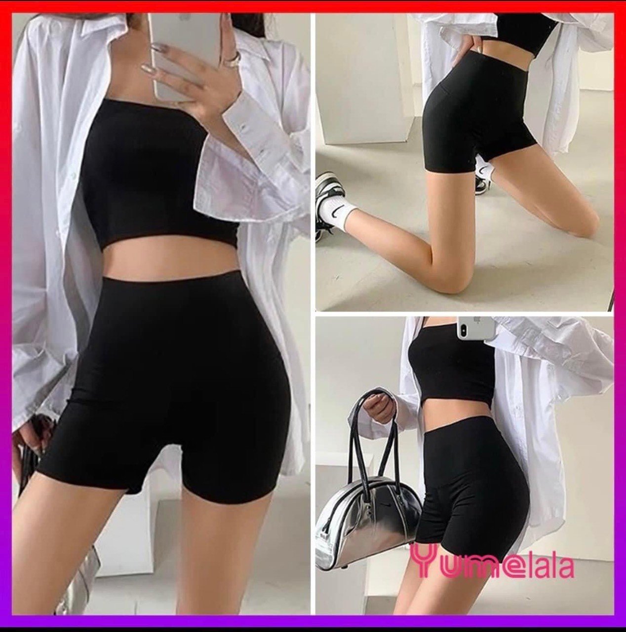 Quần legging nữ lửng nhiều màu