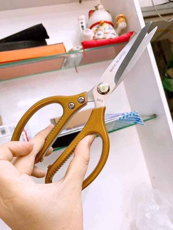 Kéo Nhật siêu sắc bén, cắt êm phù hợp cắt thực phẩm nhà bếp, vải, nhựa, cao su,... - Đồ dùng nhà bếp thông minh - Kéo cắt Made in Japan SALE SẬP SÀN
