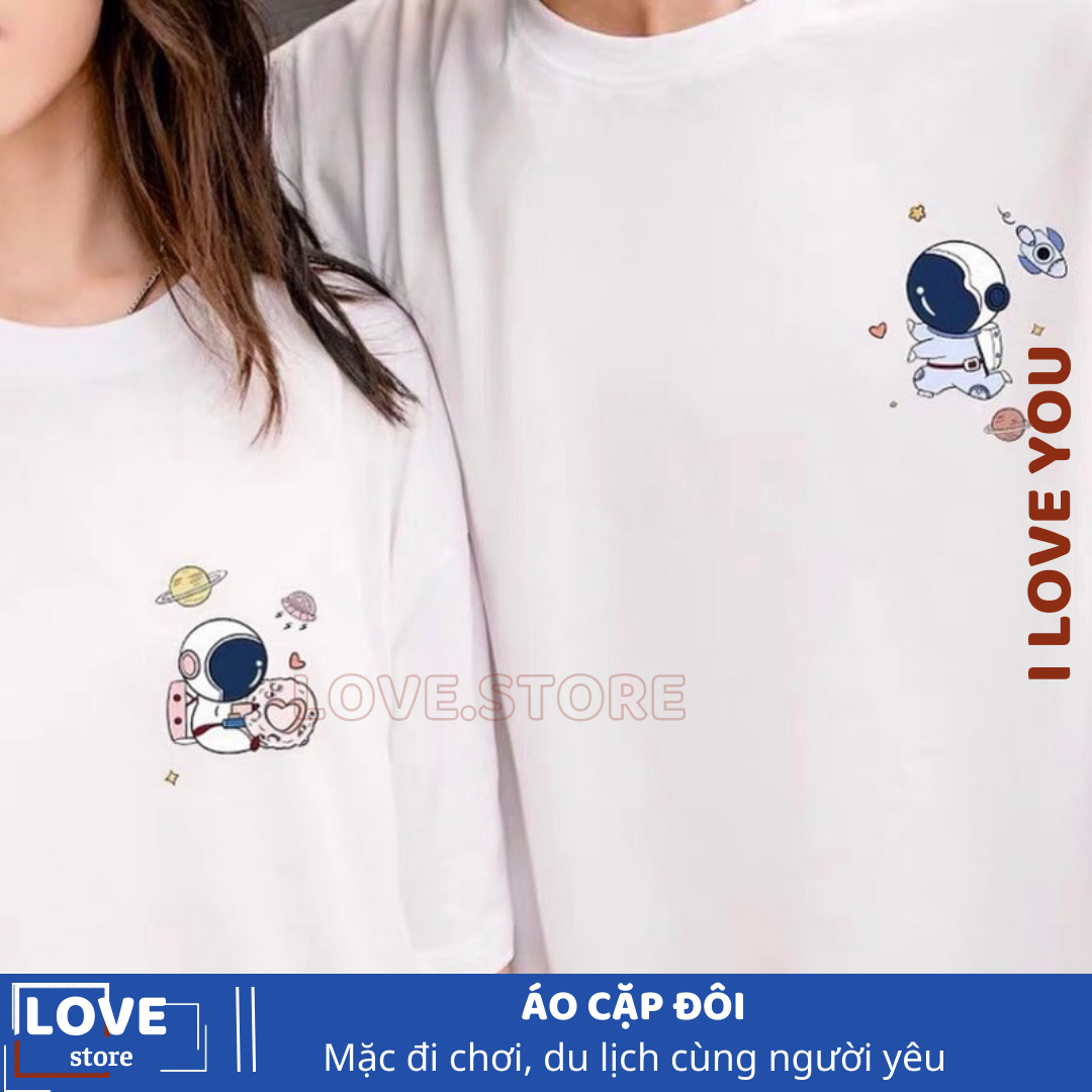 Áo cặp tình yêU, Áo thun đôi PHI HÀNH GIA , áo cặp đôi tình yêu unisex, đồ cặp đôi nam nữ, áo cặp đôi người yêu, áo cặp bạn thân, áo thun form rộng tay lỡ, áo thun đôi ĐÃ CÓ BỒ