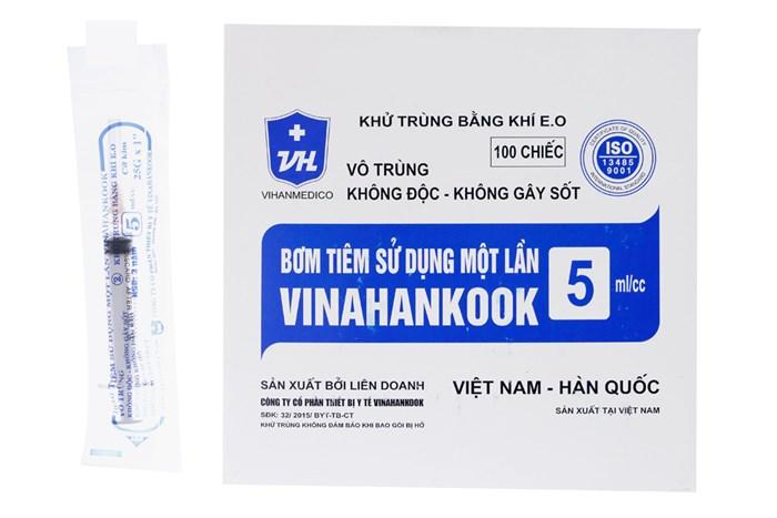 Kim tiêm sử dụng 1 lần Vinahankook 5ml/cc