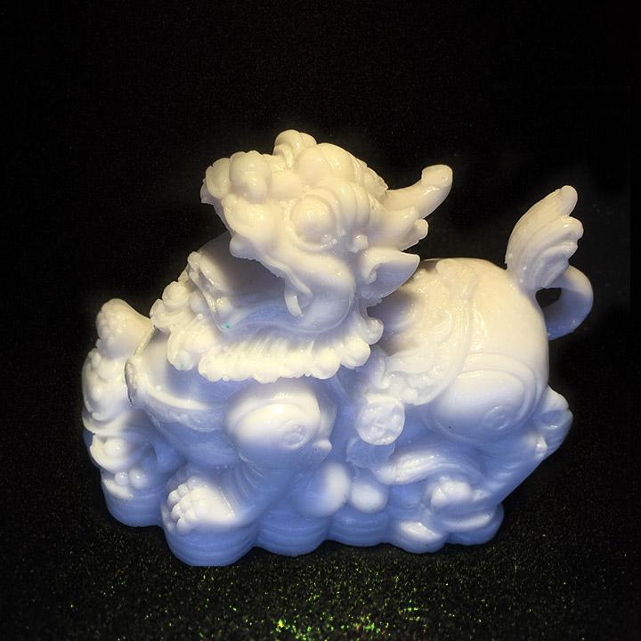 Tượng tỳ hưu màu trắng