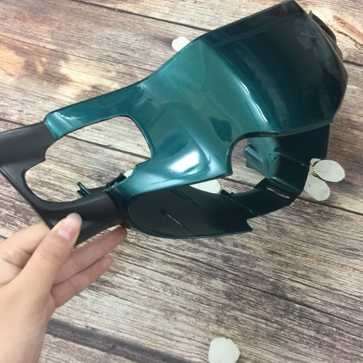 Ốp đầu trước xe máy Wave ZX,Wave 110,Wave Alpha 2002-2006 loại 2 bóng ( có ốp đầu dành cho xe phanh cơ và phanh đĩa )