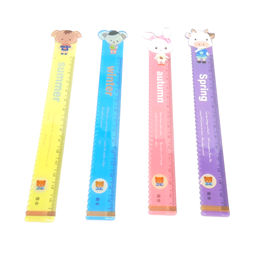 [HCM]Thước Kẻ Nhựa 15cm Có Răng Cưa - Summer