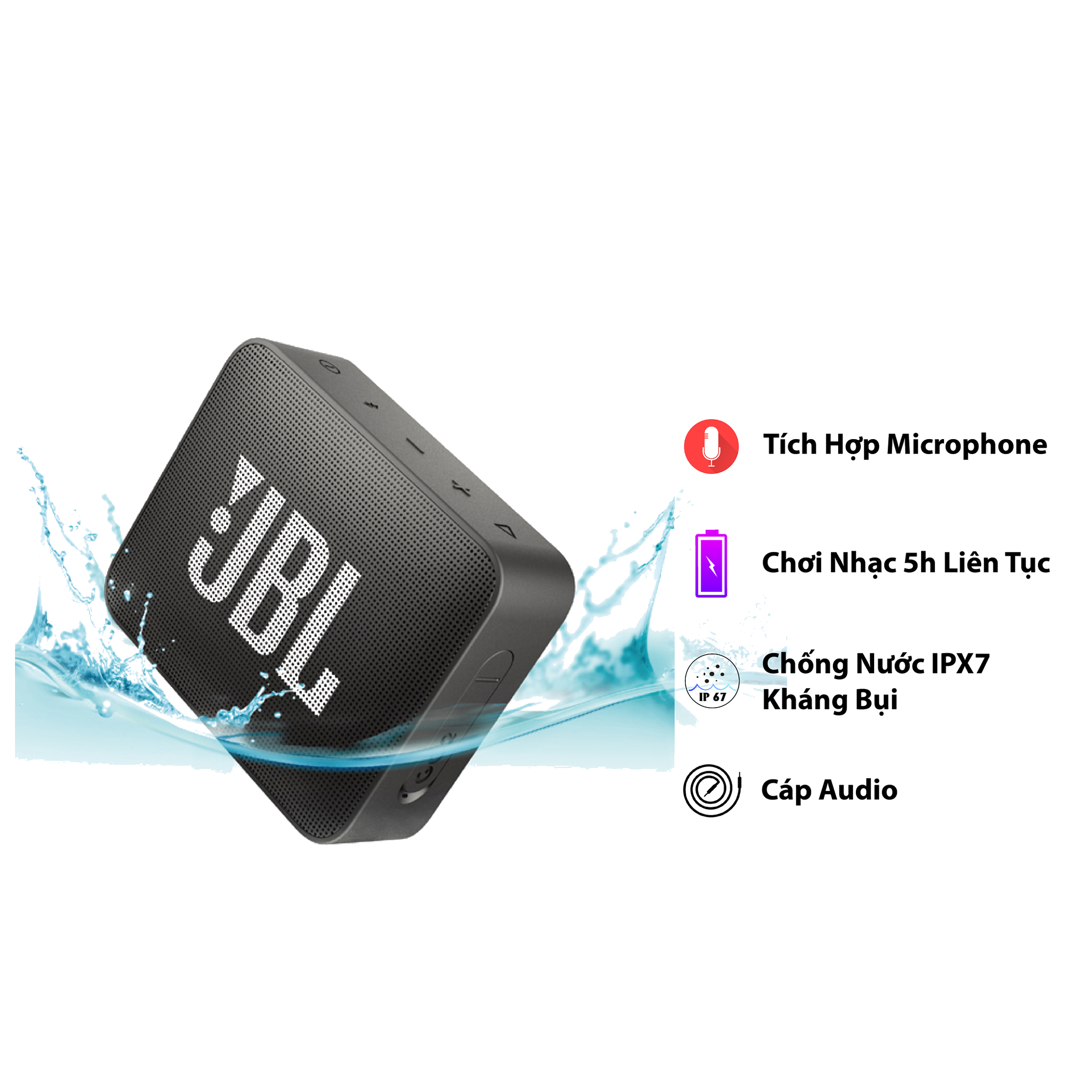 Loa Di Động Bluetooth JBL - GO2 Bluetooth Không Dây Bluetooth Không Dây Dành Cho Ios/Android Dành Cho Bluetooth Không Dây Bluetooth Không Dây