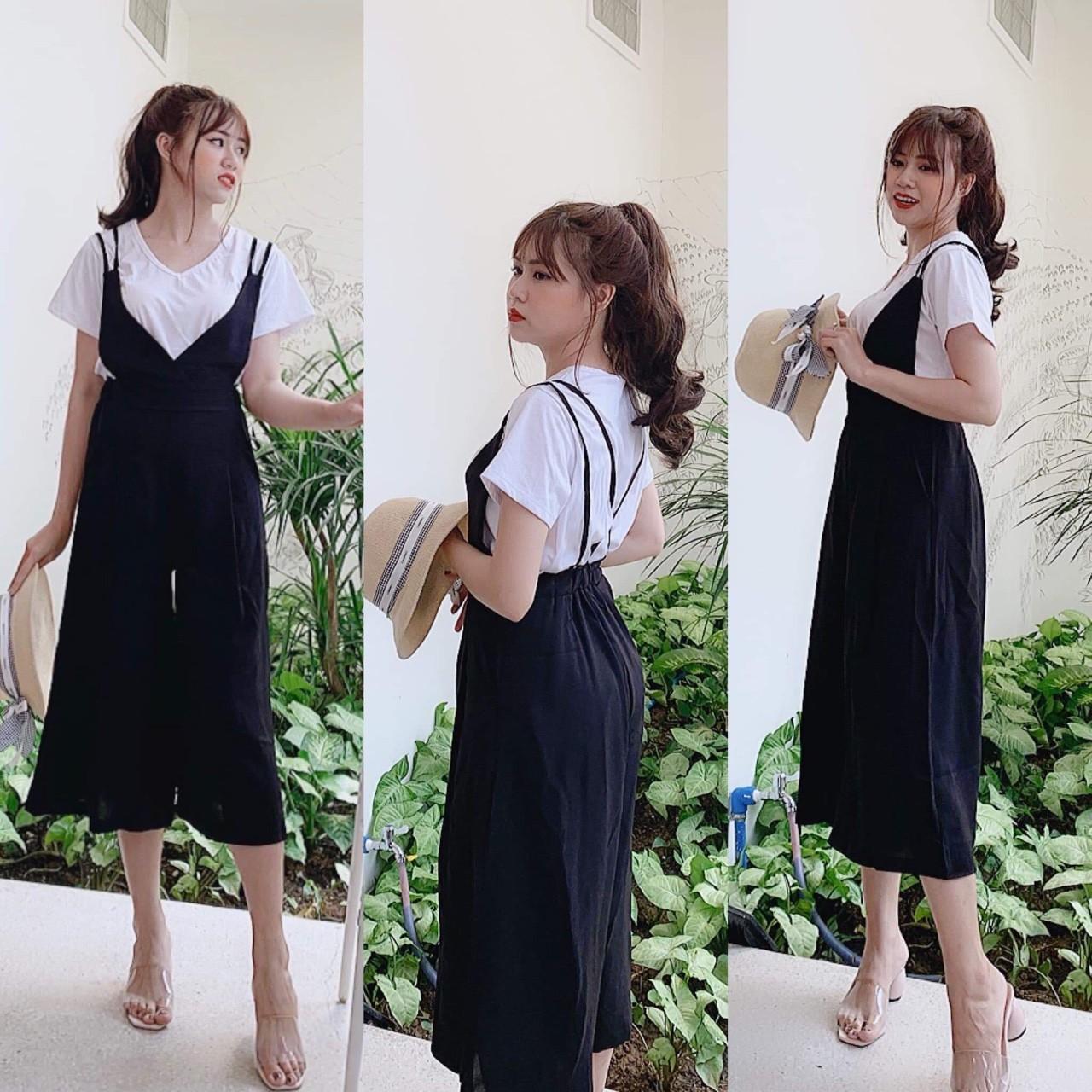 Sét yêm quần ống rộng-QH