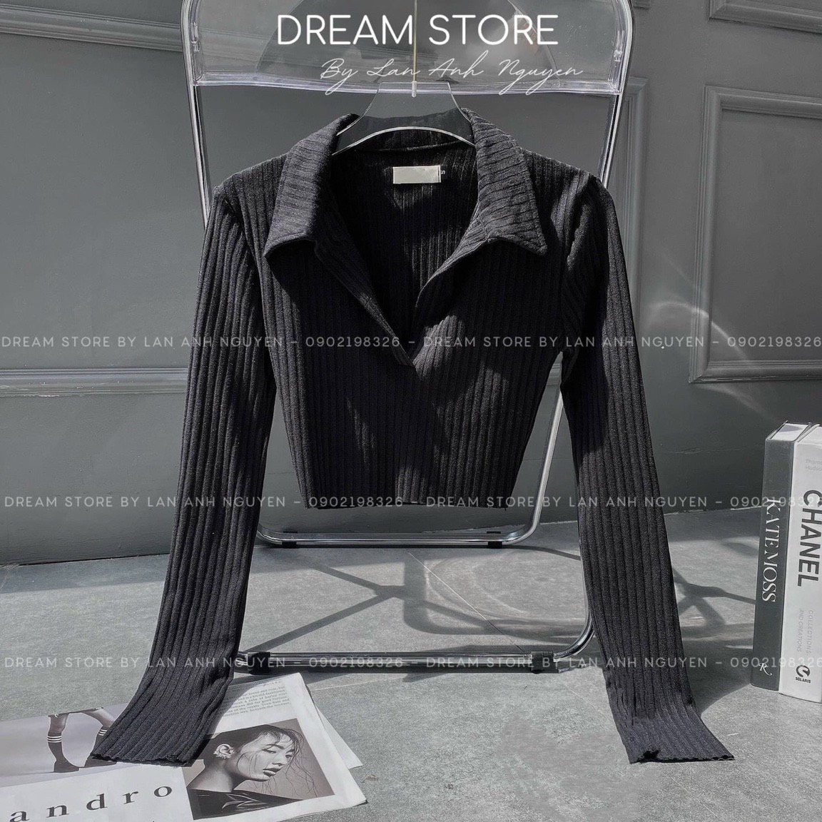 ÁO THUN GÂN LEN CỔ BẺ 3 MÀU mini one shop