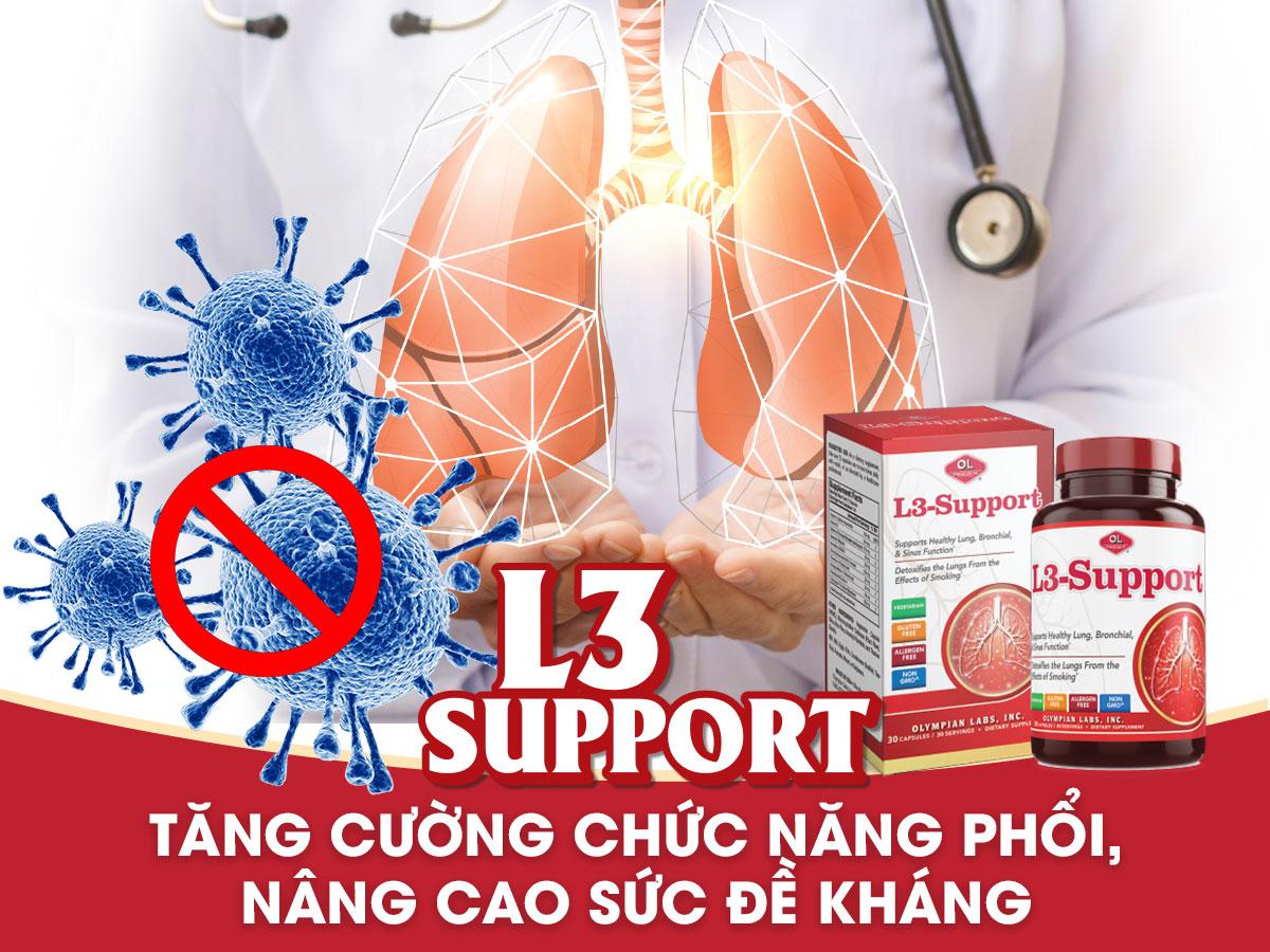 L3-SUPPORT - HỖ TRỢ CHỨC NĂNG PHỔI, PHẾ QUẢN, XOANG