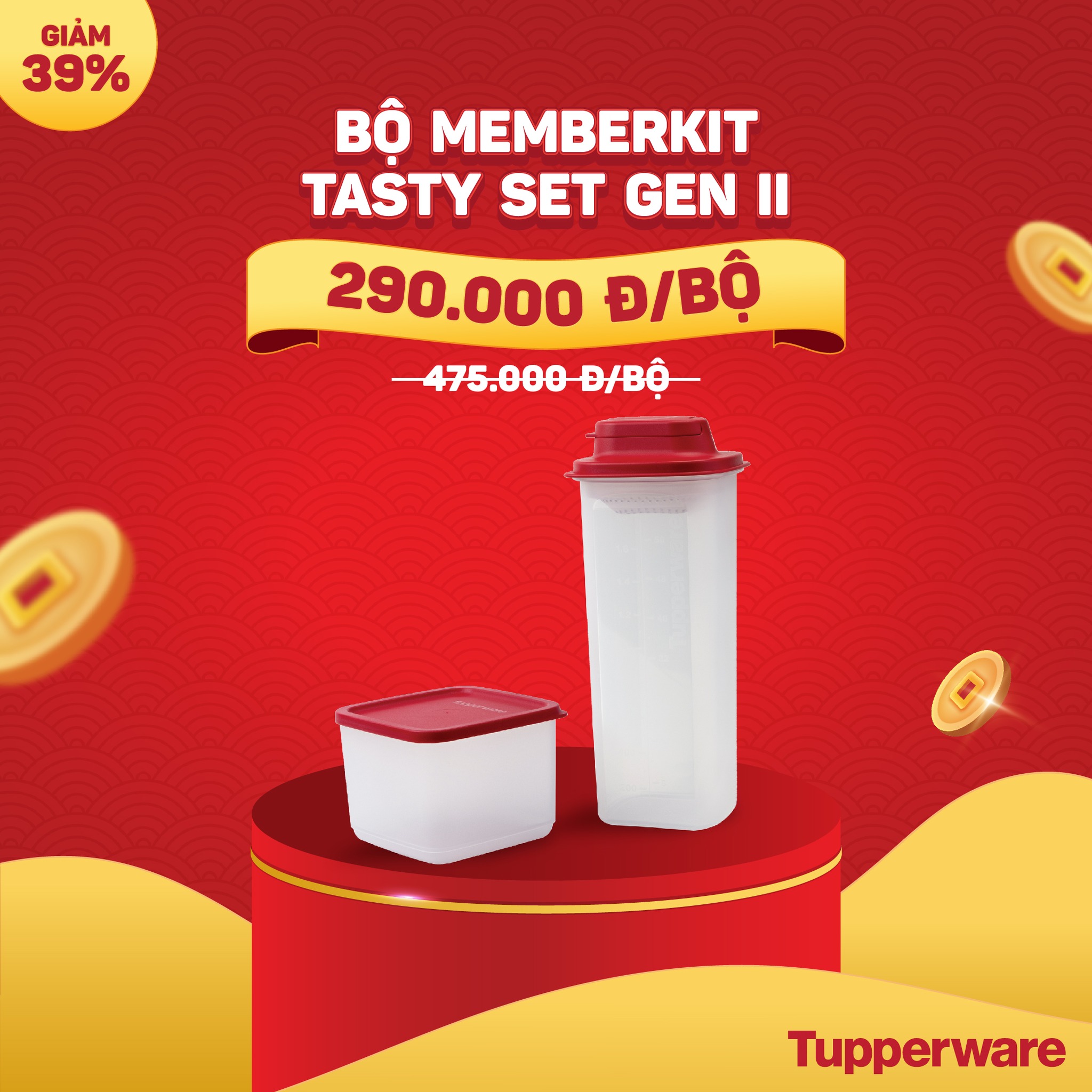 Bộ sản phẩm Tupperware Memberkit Tasty Set Gen II