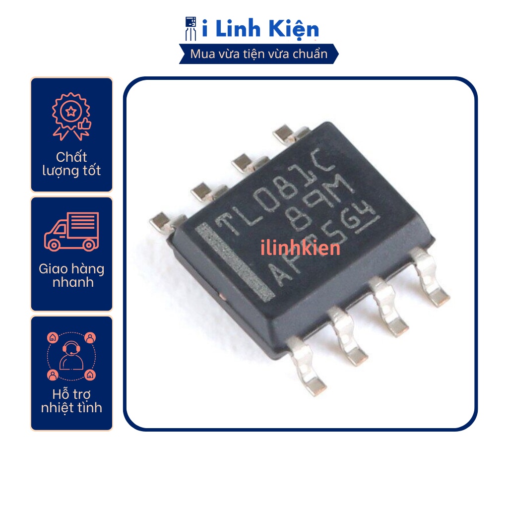 Tl081 tl081c sop-8 chính hãng ti chất lượng tốt