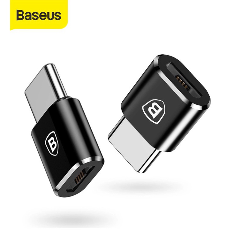 Đầu cắm chuyển đổi baseus micro usb sang type-c otg