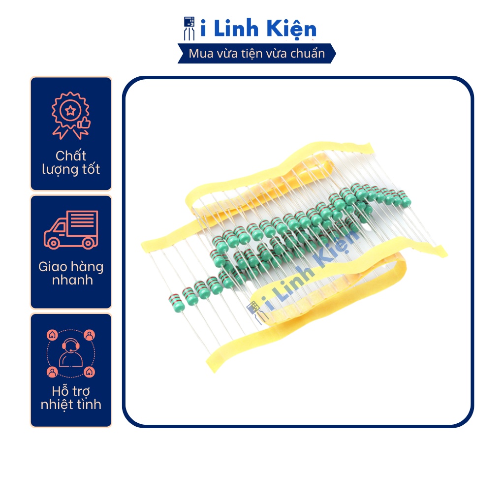 Cuộn cảm vạch 1W 0510 2.2mH đóng dây túi 10 chiếc.