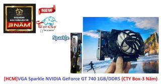 [HCM]VGA (Cạc màn hình) Sparkle NVIDIA GeForce GT 740 1GB DDR5 (CTY Box-3 Năm) thumbnail