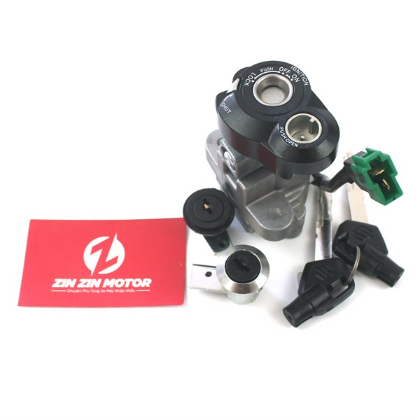 Bộ ổ khóa - raider fi, satria fi - 37102-12880-000 - zin zin motor