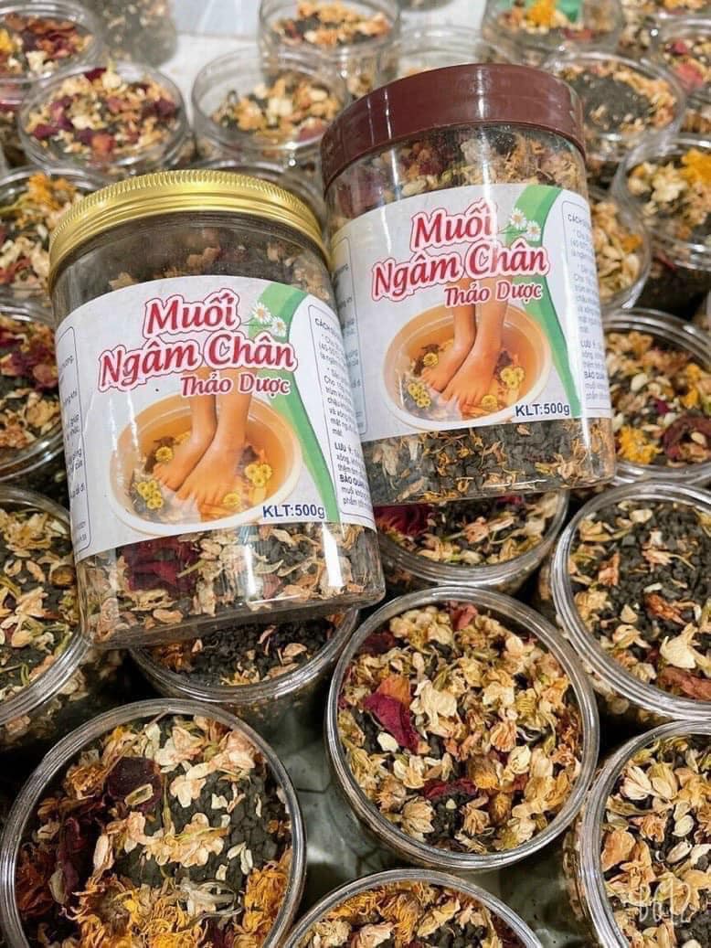 Muối ngâm chân thảo dược-Muối ngâm chân , muối ngâm khử mùi hôi chân