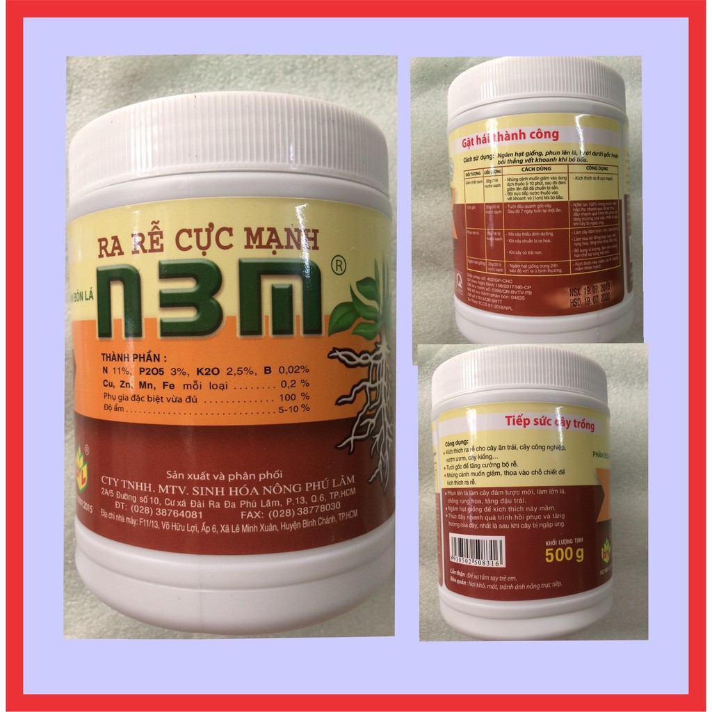 [HCM]PHÂN BÓN LÁ KÍCH RỄ N3M 500G