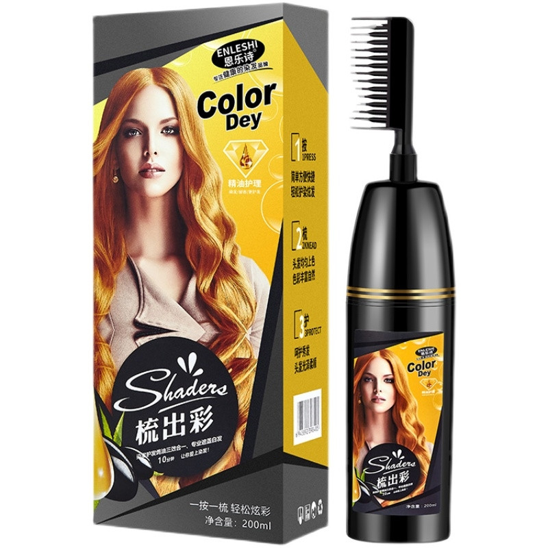 Lược nhuộm tóc đen chiết xuất từ thảo dược shaders 200ml