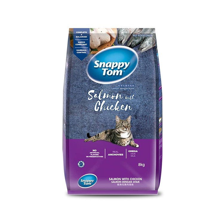 Thức ăn hạt snappy tom mix cá cơm thật túi 1,5kg - hạt cho mèo snappy tom 1,5kg