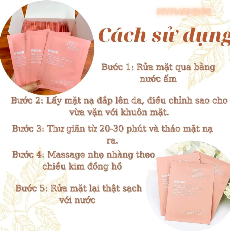 Hộp 50 miếng Mặt nạ tế bào gốc nhau thai Nhật Bản