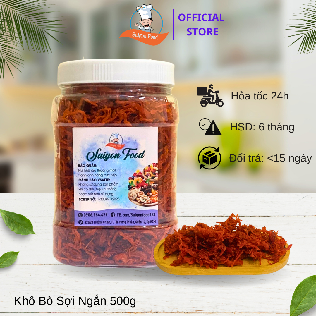 [HCM]1KG khô bò sợi thơm ngon (Khô gà giả bò) - SAIGON FOOD